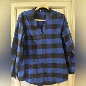 Women’s flannel pullover shirt